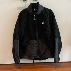 Nike zip up Sherpa fleece jacket